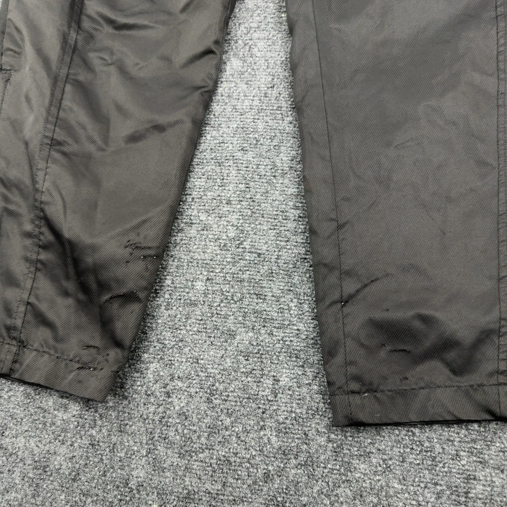 Vintage Reebok Track Pants Mens L Black Polyester Ankle Zip Athletic Sporty - Picture 2 of 6